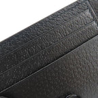 Gucci Card Case Double G Leather Black Small Everyday Use Men — view 7