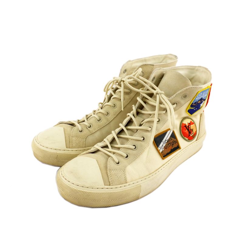 Louis Vuitton High Cut Sneakers Tattoo Line Patch Size 7 — view 9