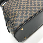 Celine Black Macadam Hand Boston Bag Brown Leather — view 5