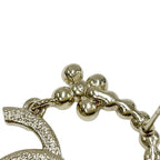Chanel Earrings Gold Coco Mark Flower Rhinestone — view 6