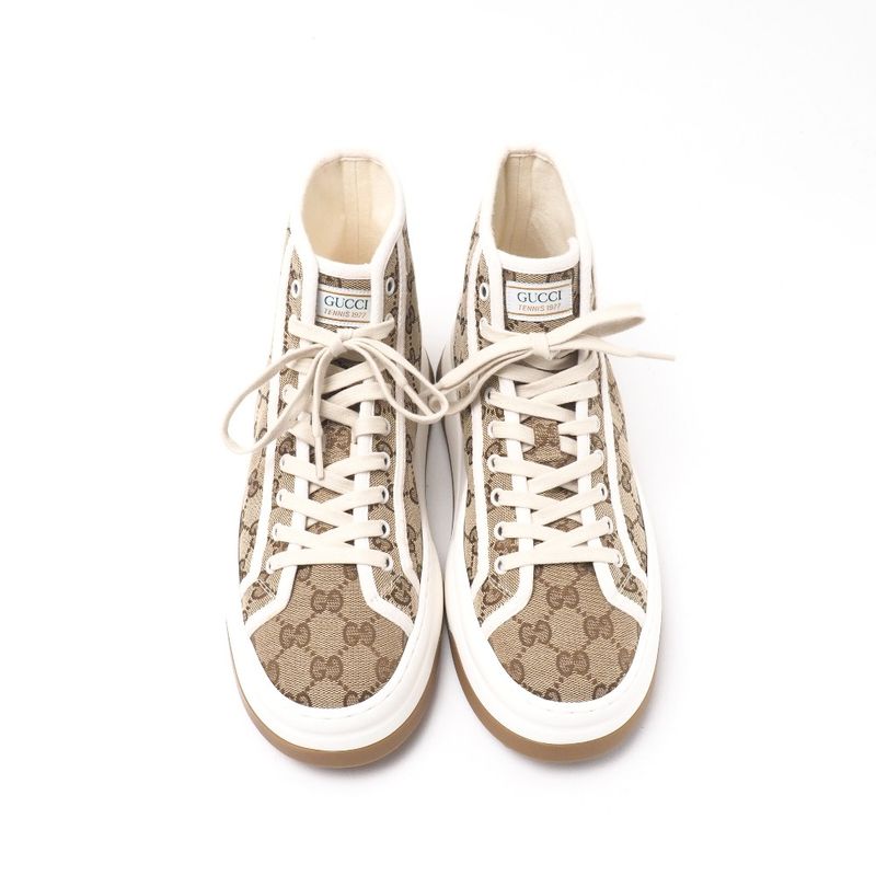 Gucci Tennis 1977 Sneakers Size 7 Shoes GG Pattern High Cut Thick — view 2