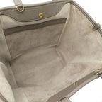 Celine 2-Way Bag Small Fold Cabas Leather Glazed Gold Hardware Gray Beige — view 8