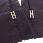 Hermes Hhardware Gloves Goth Leather Purple 0488 — view 7