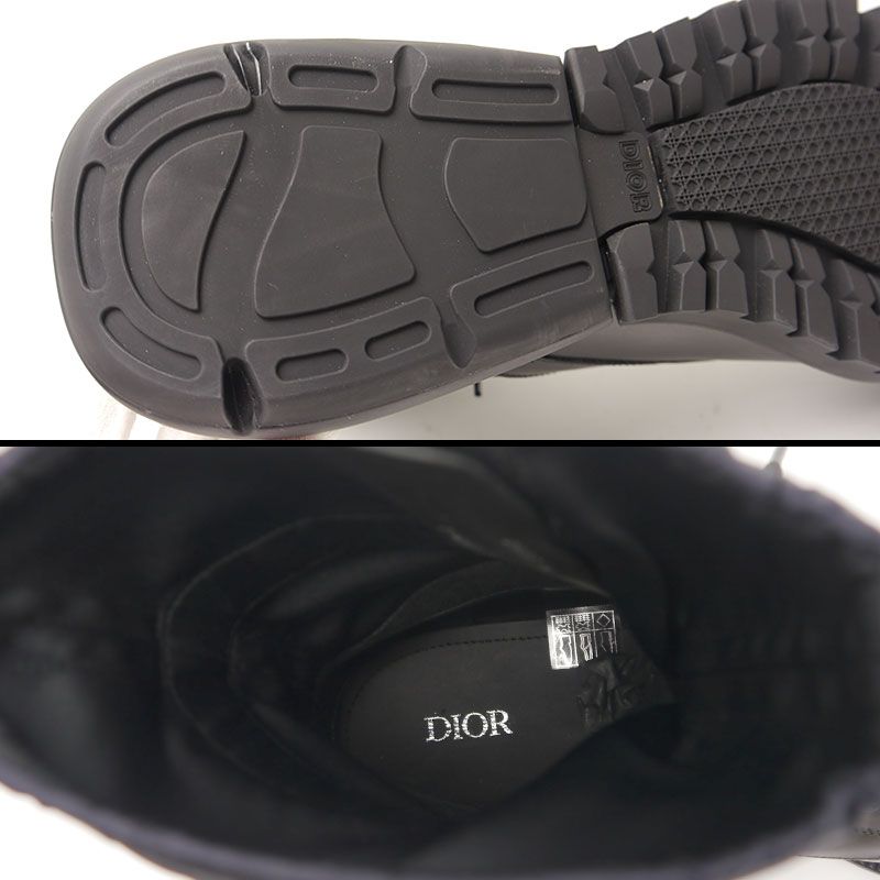 Dior Combat High Top Boots 42 Oblique Black — view 8