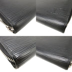 Louis Vuitton Epi Zippy Wallet Noir Black Round Zipper Long 1364 — view 7
