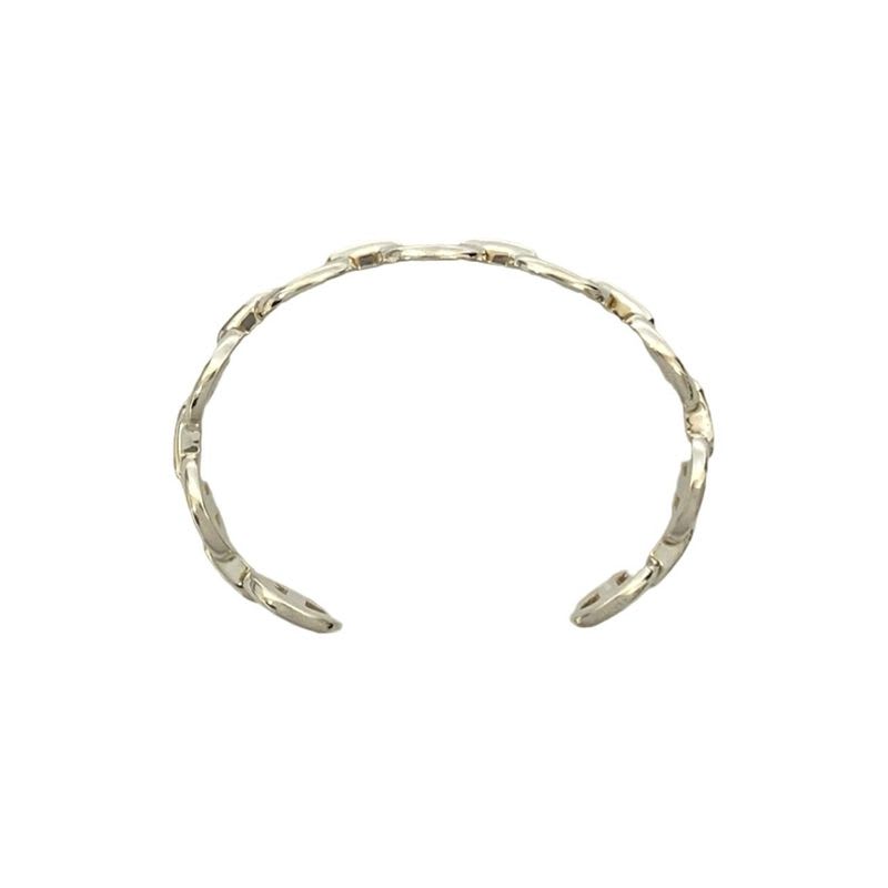 Hermes Chaine D'ancre Bangle Silver 925 Bracelet Accessory 34216 — view 8
