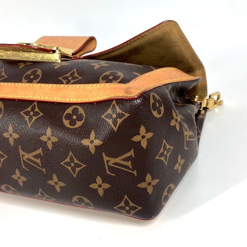 Louis Vuitton Shoulder Bag Dauphine Soft GM Monogram Canvas Brown — view 6