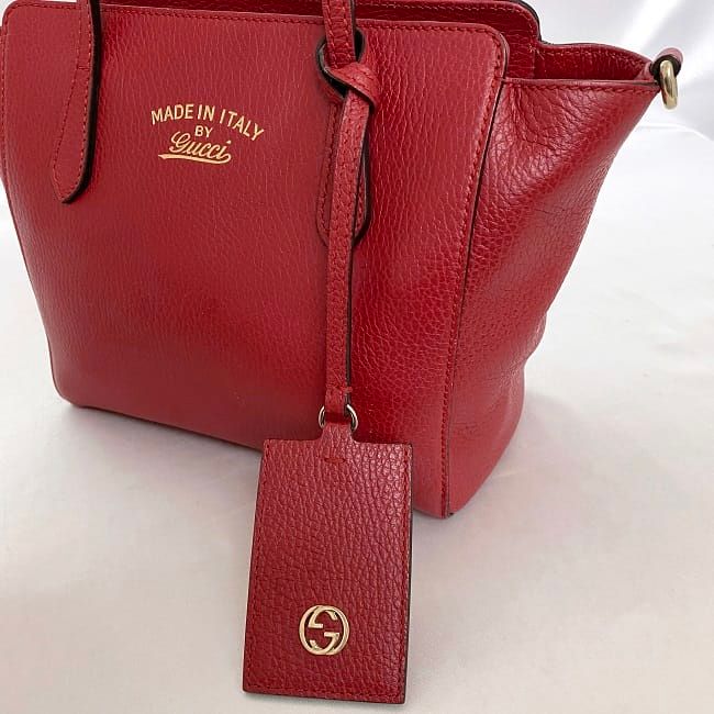 Gucci 2 way Bag Red Leather — view 7