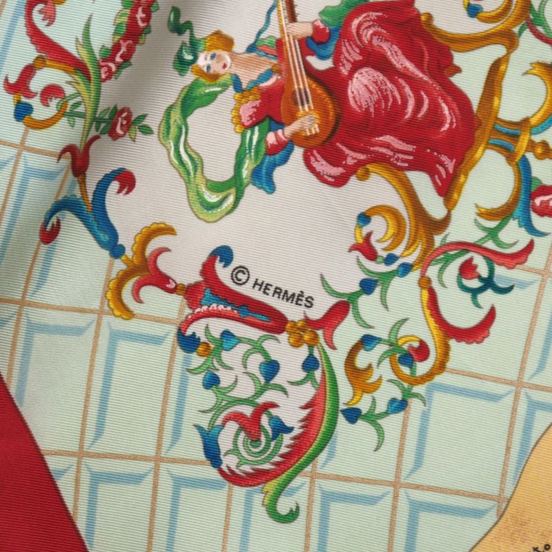 Hermes Wolfgang Amadeus Mozart Hymn To Carre 90 Scarf Silk Twill Square — view 7