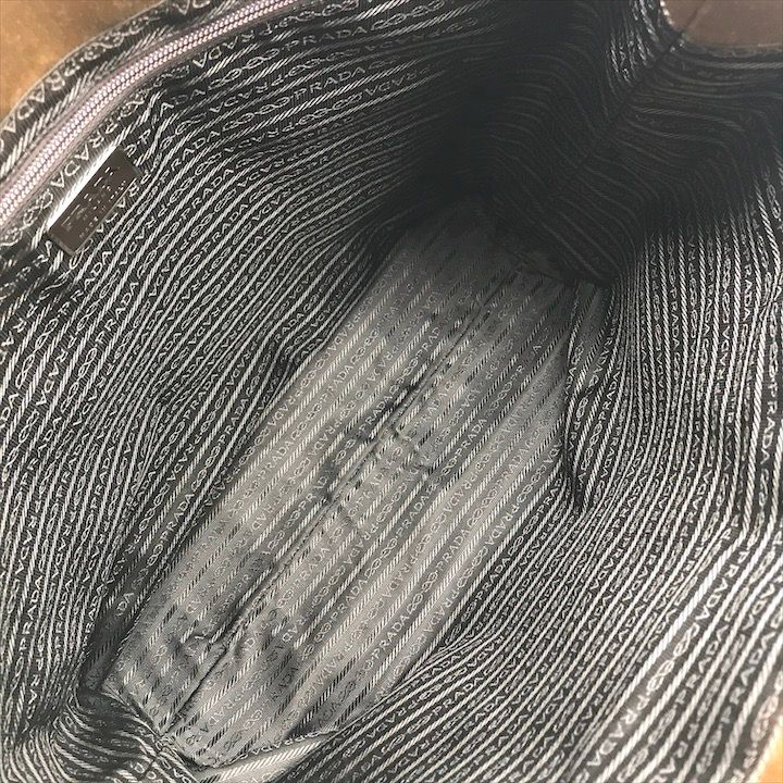 Prada Silk Satin Tote Beige — view 7