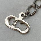 Christian Dior CD Logo Vintage Silver Necklace — view 7