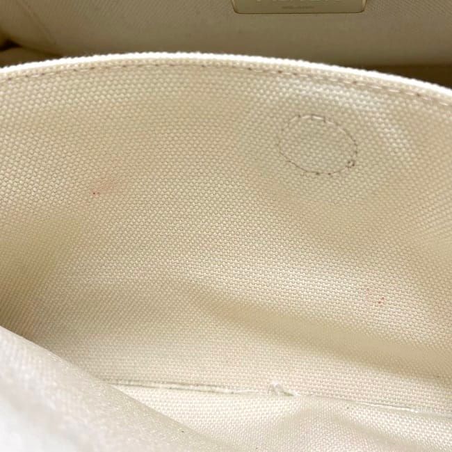 Prada Tote Canapa Ivory White 1 Bg439 — view 9