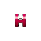Hermes Earrings Pop Ash Mini H Pink Silver Hardware Boucles D'oreilles — view 3