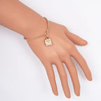 Hermes Bracelet Amulet Birkin SH 750 PG 18K Gold Diamond 0.44 CT 15 cm — view 9