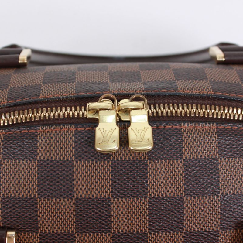 Louis Vuitton Rivera MM Damier Ebene Leather Brown Handbag — view 8