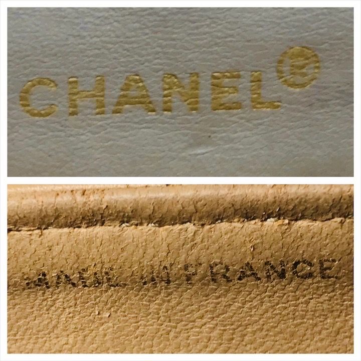Chanel Diana Quilted Lambskin CC Logo Shoulder Bag Beige — view 9