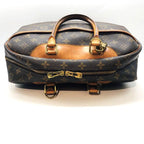 Louis Vuitton Deauville Monogram Handbag Boston Bag Leather — view 5