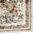 Dior Square Scarf Floral Pattern Beige 25 Jah090 Zkdo Accessories — view 5