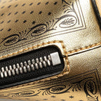 Gucci Print Gold Black Leather — view 5