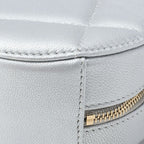 Chanel Tote 19 Quilted Chain Shoulder Lambskin Silver — view 9