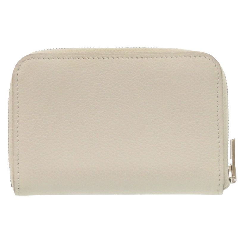 Hermes Zip Angot Evercolor Griper Silver Hardware Card Case — view 3