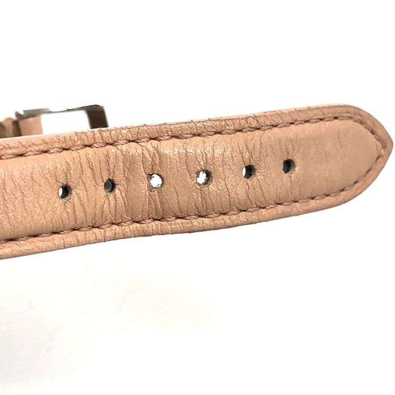 Bvlgari Solo Tempo St29 S Quartz Date Pink Dial Leather Watch Stuck — view 9