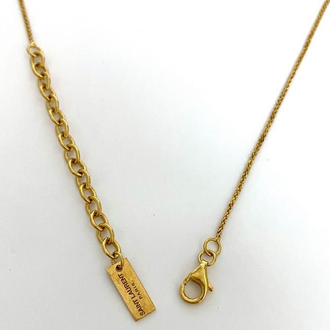 Saint Laurent Love Necklace Gold Y1500 — view 8
