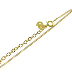 Christian Dior GP Rhinestone CD Logo Necklace Gold — view 6