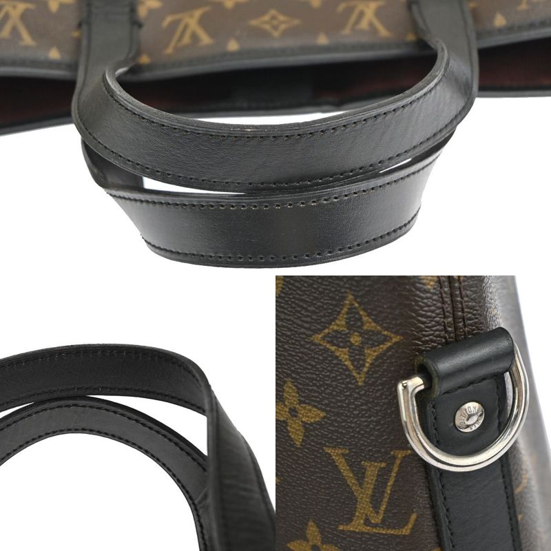 Louis Vuitton Tote Bag Divis Macassar Black Brown Monogram 70 Fa448 — view 8