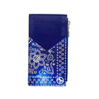 Louis Vuitton Coin Card Holder Monogram Bandana Blue White — view 3