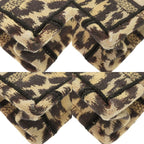 Christian Dior Book Tote Mini Leopard Canvas Beige Handbag 0760 — view 4
