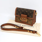 Louis Vuitton Monogram Reverse Dauphine Mini Shoulder Bag Brown — view 5