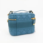 Christian Dior Travel Cannage Stitch Leather Small Vanity Shoulder Bag — view 7