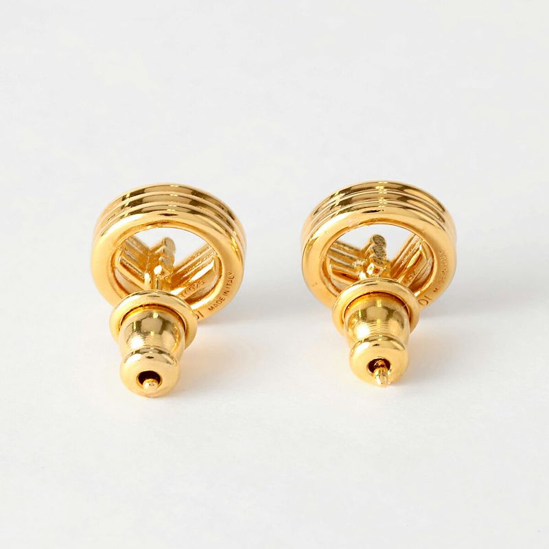 Fendi Earrings F Is Soft White Gold — view 3