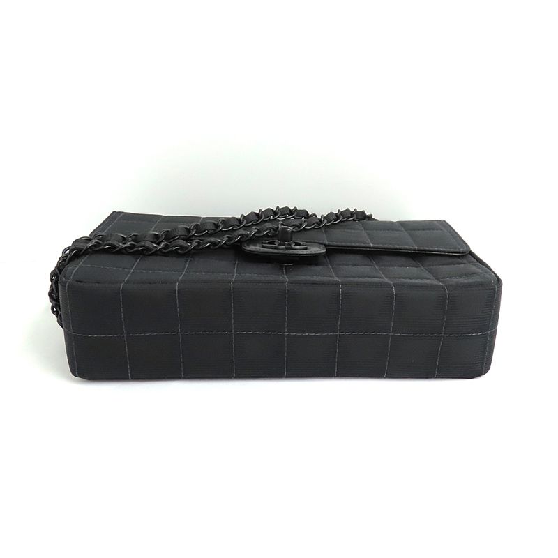 Chanel Vintage New Travel Line All Black Chain Shoulder Bag — view 6