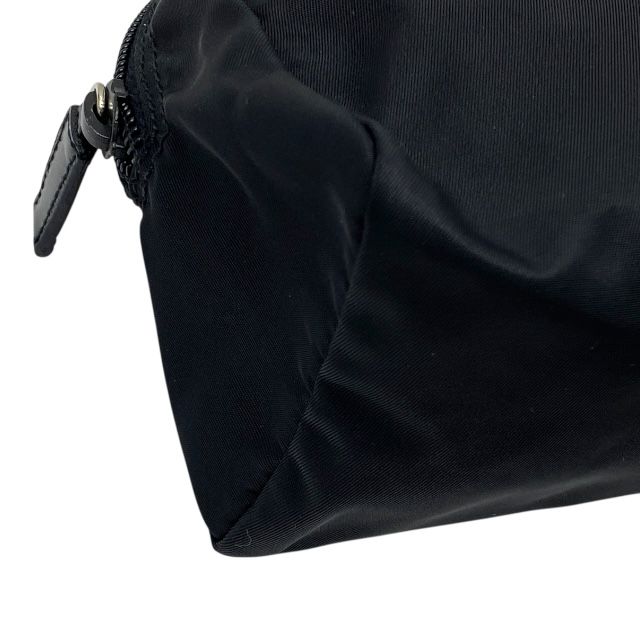 Prada Pouch Cosmetic Small Triangle Logo Nylon Black — view 3