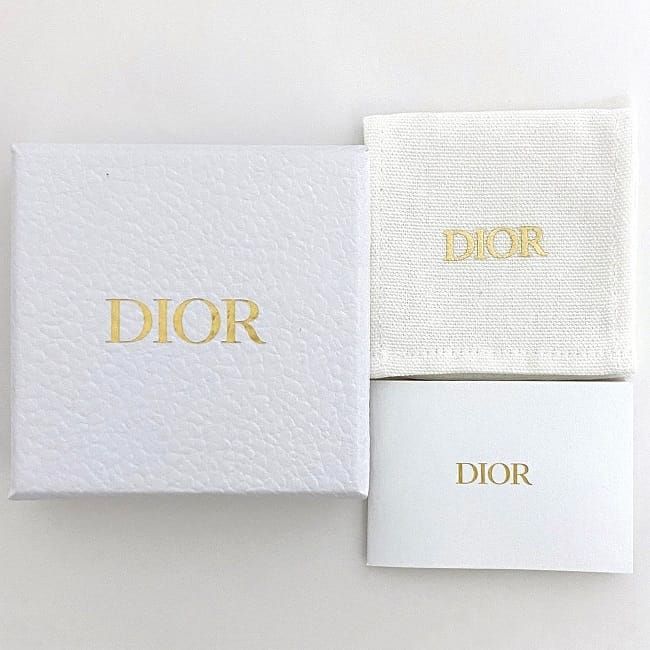 Christian Dior Earrings Logo Silver Pearl White — view 2