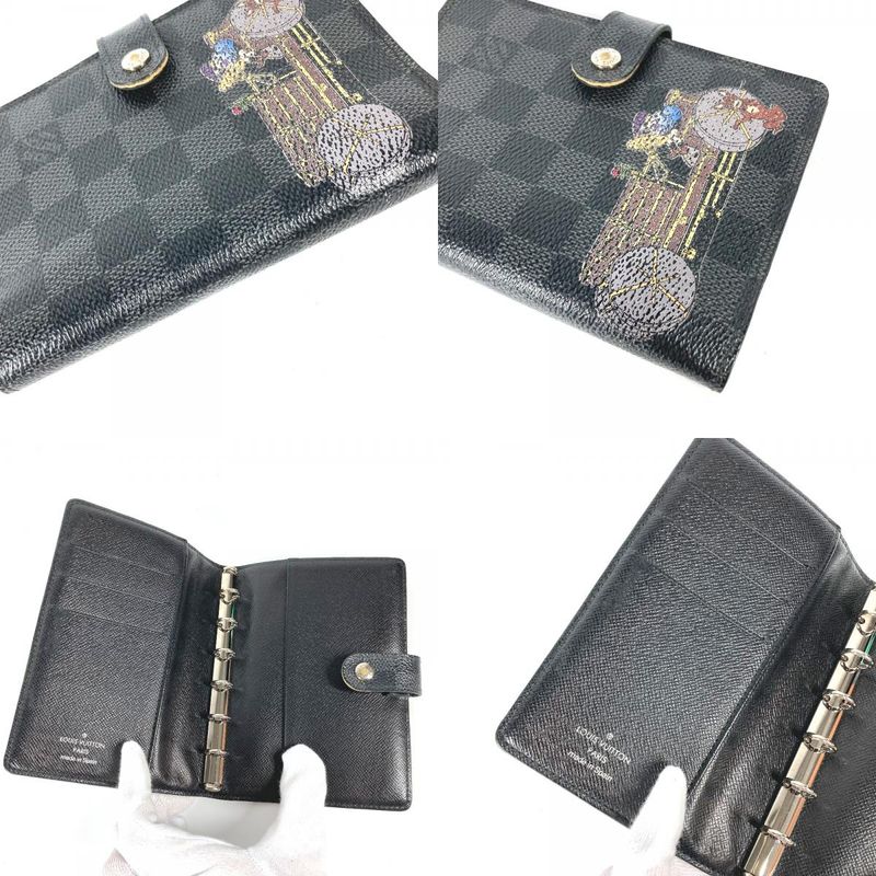 Louis Vuitton Notebook Cover Illustre Agenda PM Damier Graphite Canvas — view 9