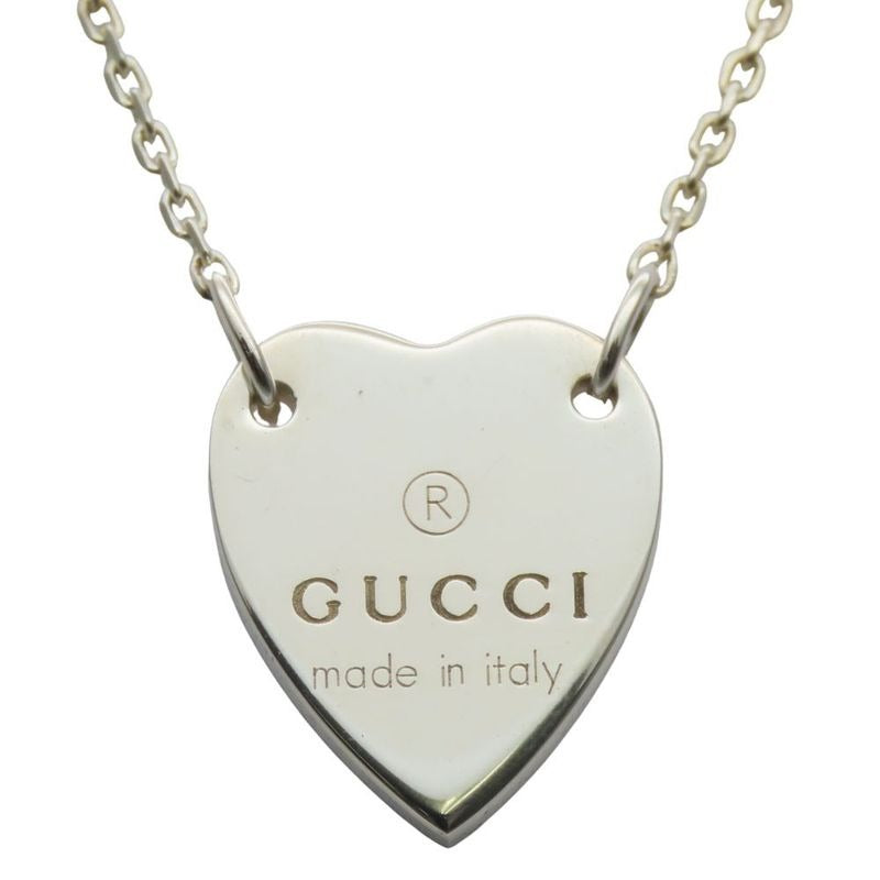 Gucci Necklace Trade Plate 925 Silver 7.9 g Heart Accessory
