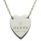 Gucci Necklace Trade Plate 925 Silver 7.9 g Heart Accessory