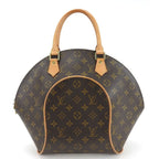 Louis Vuitton Handbag Ellipse MM Monogram Brown Gold Hardware Casual