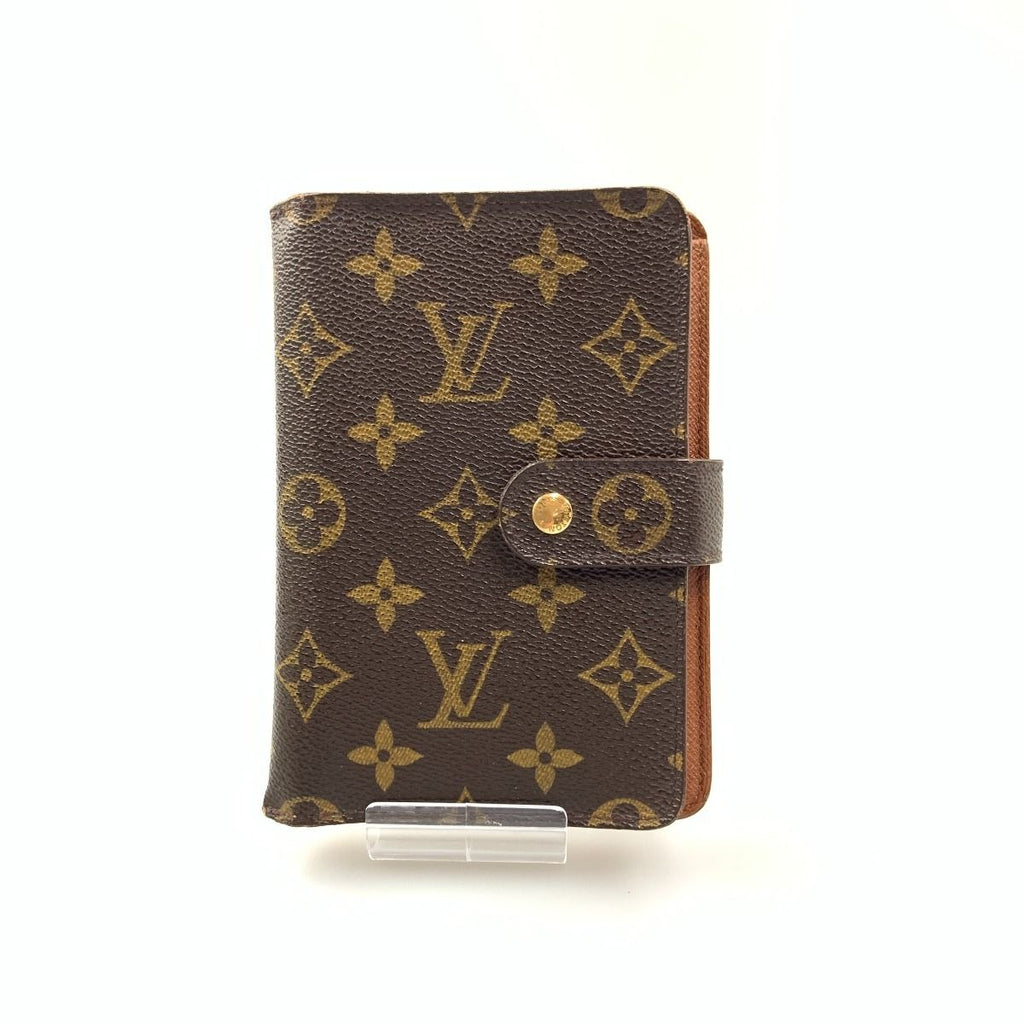Louis Vuitton Monogram Porte Papier Zip Bifold Wallet Brown