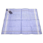 Hermes Relief Cotton Handkerchief Blue