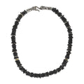 Louis Vuitton Collier Tropical Flowers Necklace Mp1965 Wood Dark Grey Black