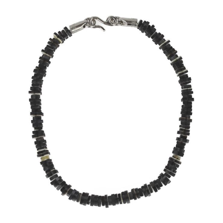Louis Vuitton Collier Tropical Flowers Necklace Mp1965 Wood Dark Grey Black — view 2