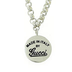 Gucci Silver Round Logo Necklace 20.9 g 925 Engraved — view 2