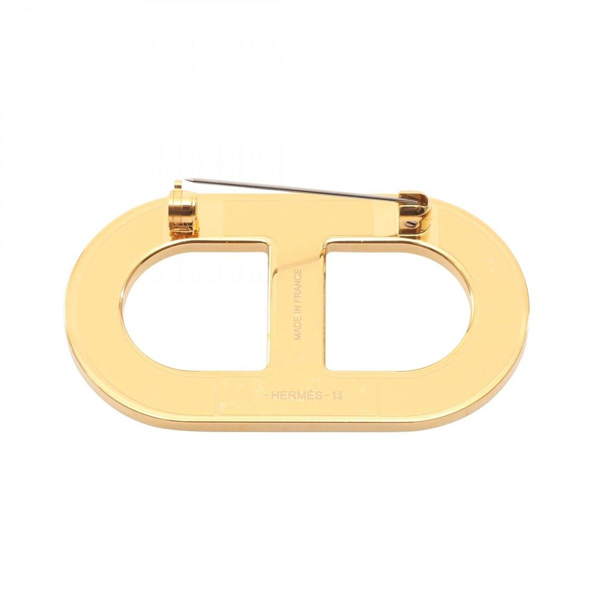 Hermes Brooch Chaine D'ancre Leather — view 2