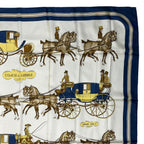 Hermes Scarf Silk Carre 90 & Saddle Navy — view 3