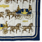 Hermes Scarf Silk Carre 90 & Saddle Navy — view 5