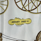 Hermes Scarf Silk Carre 90 & Saddle Navy — view 7